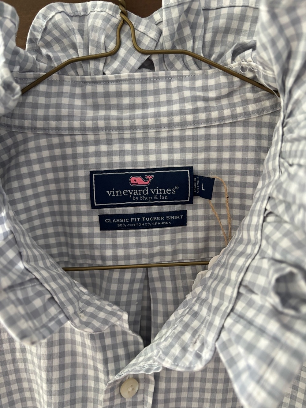 Vineyard Vines Gingham + Ruffle - Picture 5 of 7
